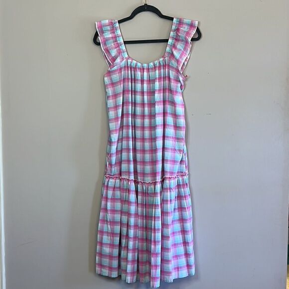 NWT Simply Southern Pink and Blue Midi Sundress - Size Large - Picture 3 of 10